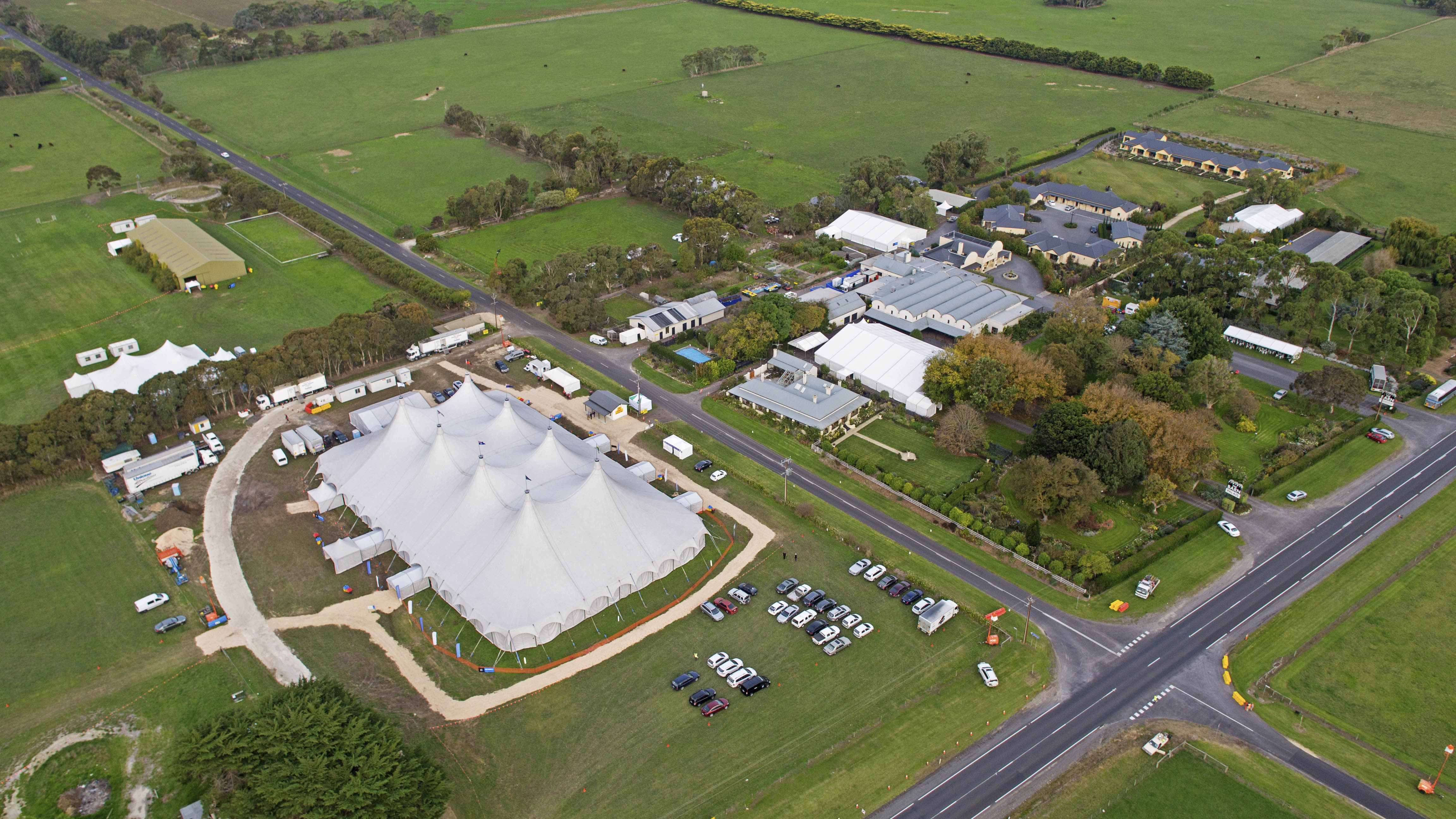 The big top-style James Morrison Pavilion is the largest tent to have been erected in Australia for a seated audience, with more than 6100 chairs!